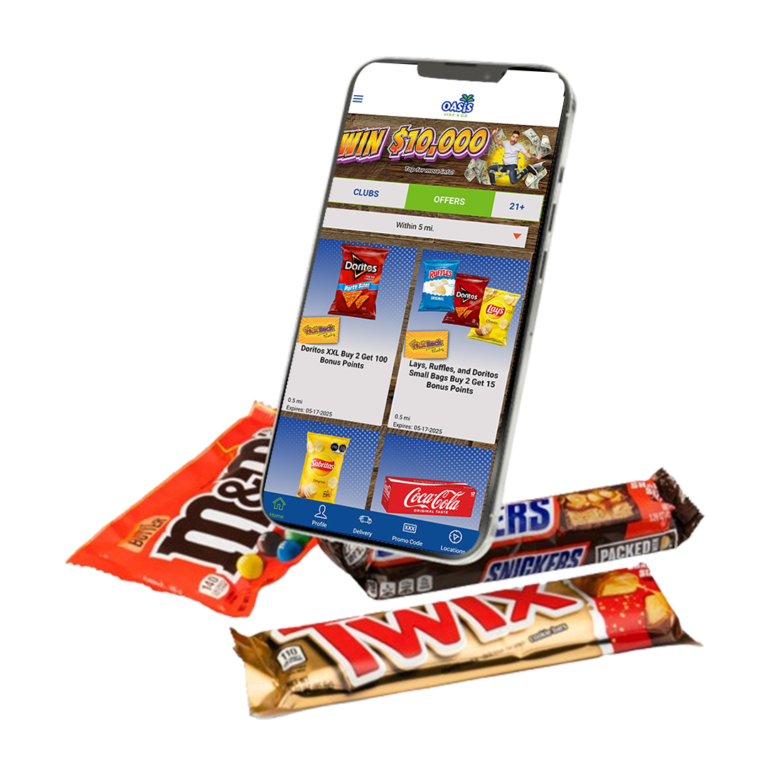 Cell phone with candy bars